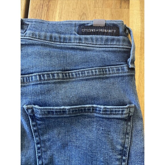 Citizens of Humanity Two Tone Rocket Crop High Rise Skinny Jeans Sz 27 - Picture 11 of 11